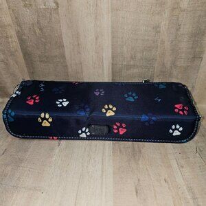 Lug Choo Choo Pill Organizer Storage Travel Case Paw Prints Pillbox Minder